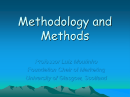 Methodology and Methods - Research