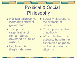 political-social theory