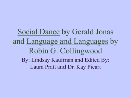 Social Dance and Languages
