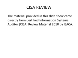 CISA Review Chapter 2 With Answers