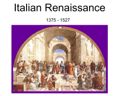 Ch. 12 Slides - Italian Renaissance