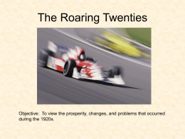 Roaring 20`s Power Point