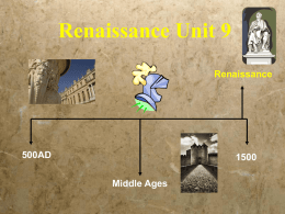 Renaissance Unit 9