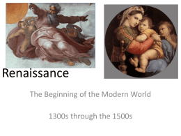 Middle Ages Renaissance