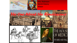 The One About the Renaissance