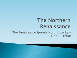 The Northern Renaissance - Montgomery County Schools