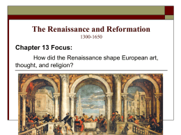 13.1 – The Renaissance in Italy