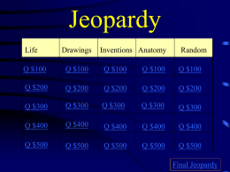 LeonarodaVinci Jeopardy