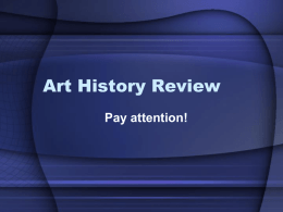 Art History Review (with answers)