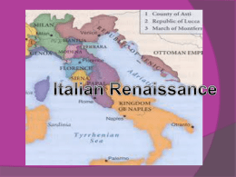 Italian Renaissance - Doral Academy Preparatory