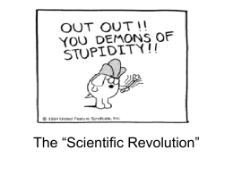 Scientists of the Scientific Revolution