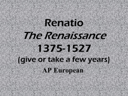Renatio: c. 1450-1550