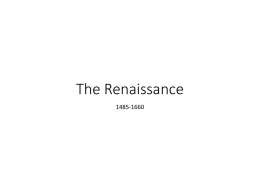 The Renaissance Notes