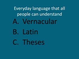 Everyday language that all people can understand