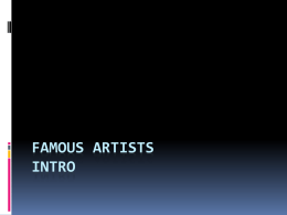 Famous Artists Intro