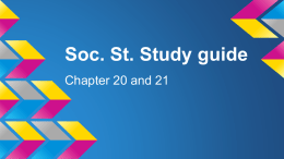 Soc. St. Study guide