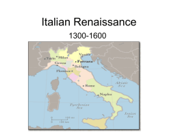 Italian States - Westglen School