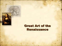 Great Artworks of the Renaissance