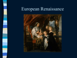 Renaissance and Reformation - Fort Thomas Independent Schools