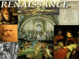 The Italian Renaissance - Manasquan Public Schools