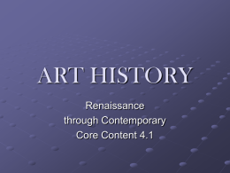 art history - Mrs. Russell`s Visual Art classes