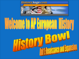 Unit 1 History Bowl