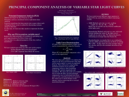 Principal Component Analysis of Variable Star Light Curves