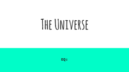The Universe - OCPS TeacherPress
