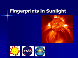 Fingerprints in Sunlight Notes
