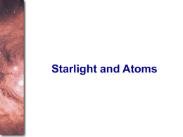 Starlight and Atoms