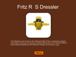 Fritz R S Dressler Powerpoint
