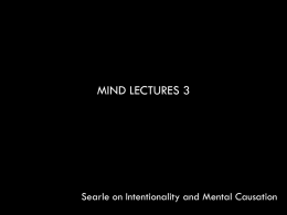 MIND LECTURES 3