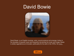 David Bowie Powerpoint