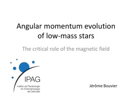 Angular momentum evolution
