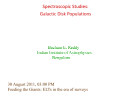 Galactic Disk Populations
