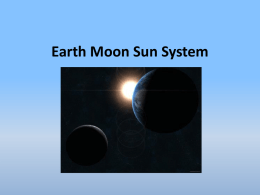 Earth Moon Sun System PPT