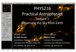 PHY216_lect1_2014 - Astrophysics Research Institute