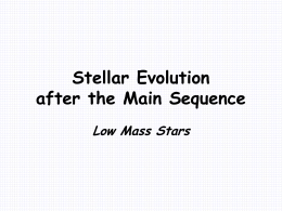 Stellar Evolution after the Main Sequence