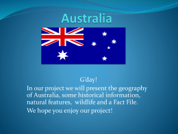 Australia presentation – Katie`s group