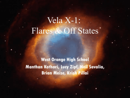 An Analysis of the Behavior of Vela X-1