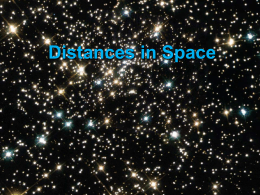 Distances in space ppt
