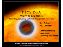 Introduction: exoplanets, atmospheres, project goals