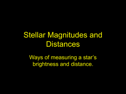 Stellar Magnitudes and Distances