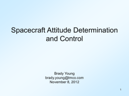 Attitude Determination and Control Systems
