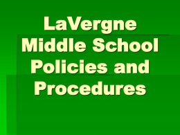 LMS Mission Statement - LaVergne Middle School