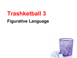 Figurative Language Trashketball Game 3
