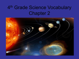 4th Grade Science Vocabulary Chapter 2
