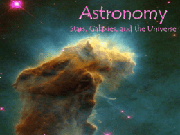 Astronomy (stars, galaxies and the Universe)