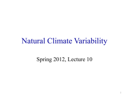 Natural Climate Variability