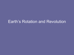 Earth Rotation and Revolution Powerpoint